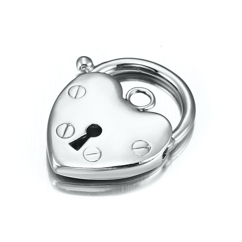 Classic 925 Sterling Silver Plated Plain Heart Locket - LPs-S-0